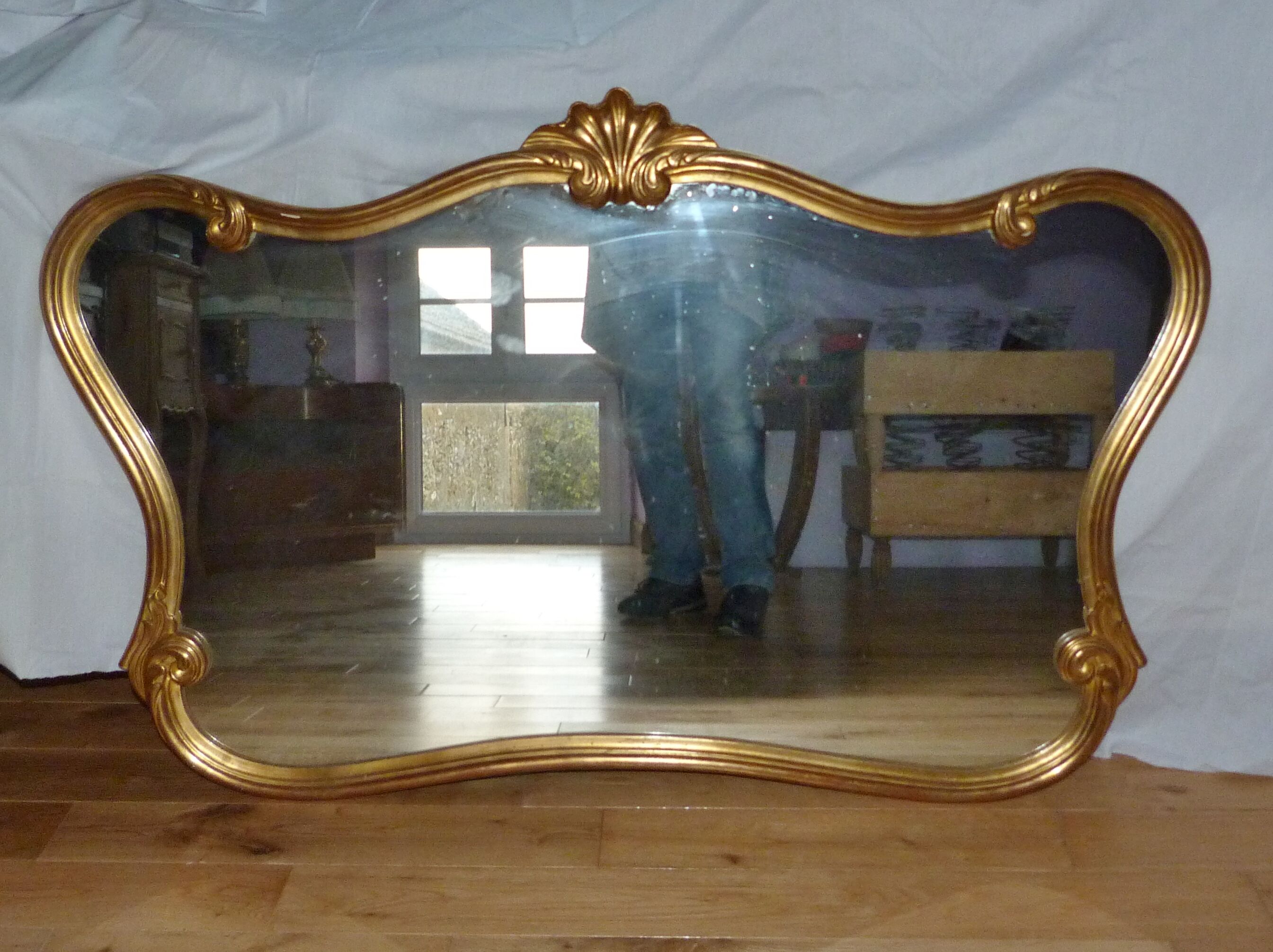 Large Louis XV style mirror 124 x 78 cm