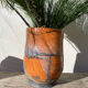 Raku vase / signed ceramic / handmade pottery
