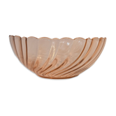 Very pretty vintage Arcoroc France bowl, model Rosaline, in powder pink glass.
