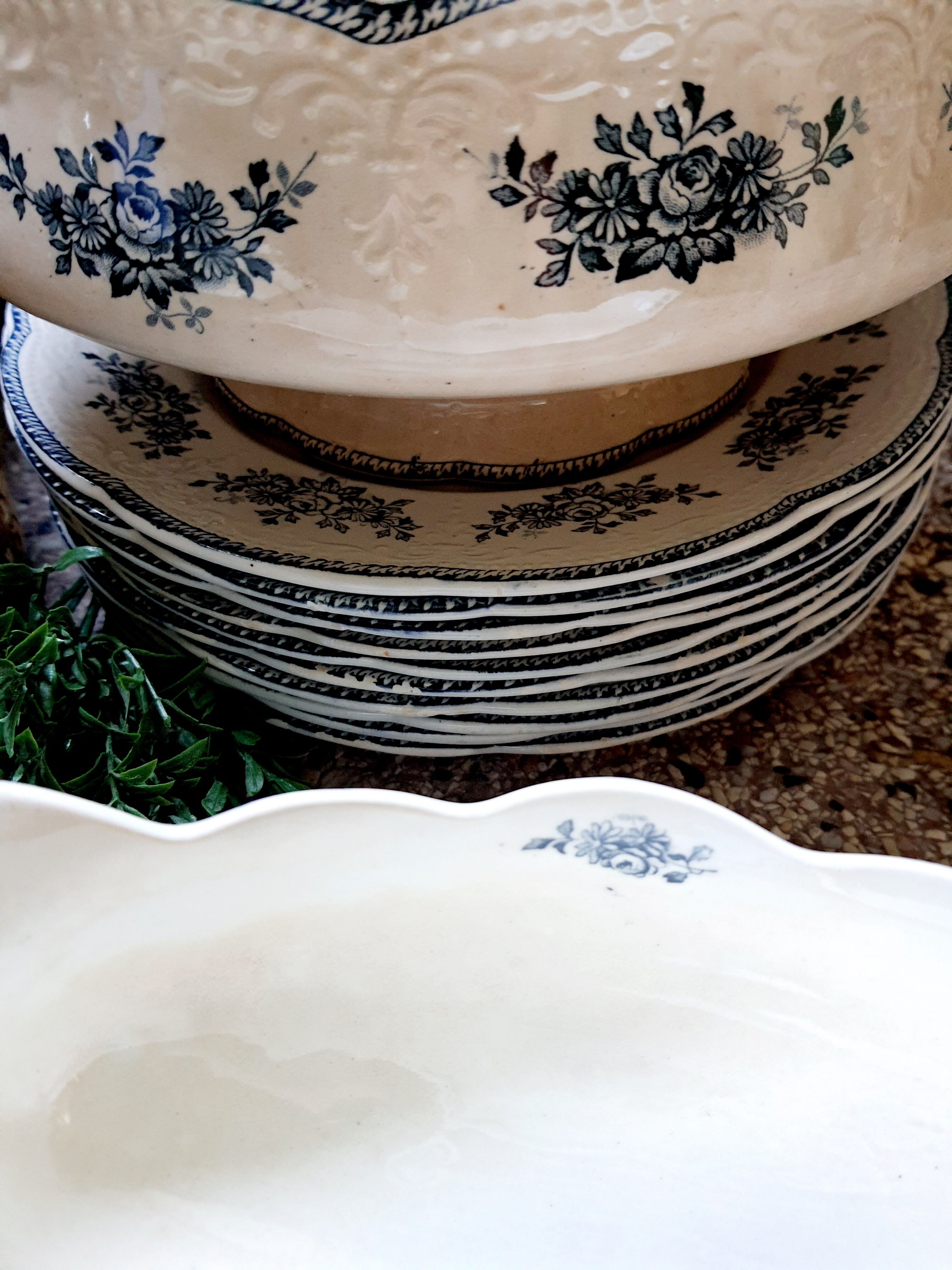 Lot 10 Flat plates Badonviller Richelieu model