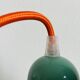 Green metal pendant light
