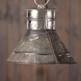 Industrial zinc pendant lamp brocante light