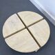 Italian Travertine Coffee or Side Tables, 1970s, Set of 4