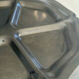 Plateau rond compartimenté en inox – Plateau de service vintage design