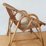 Rattan armchair