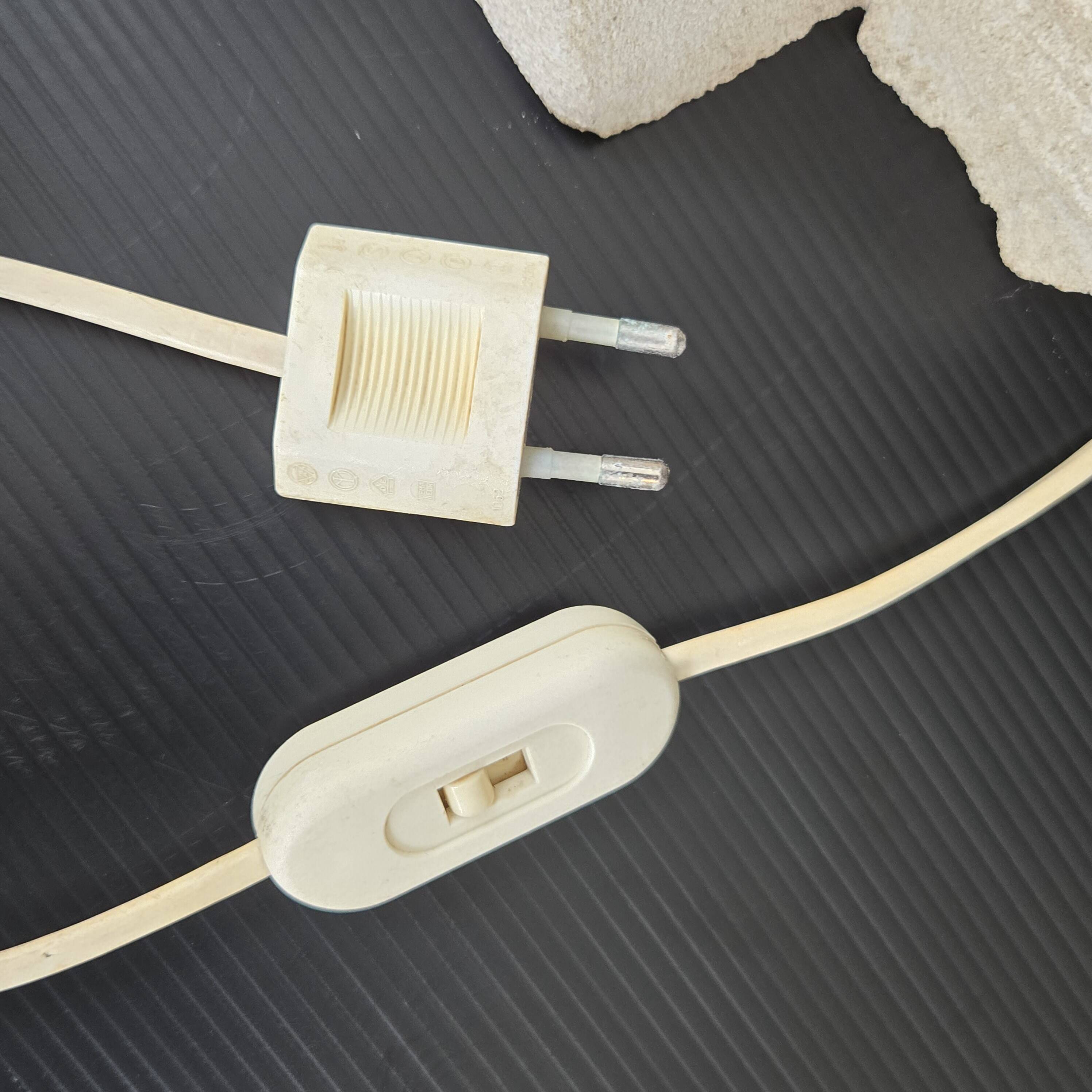 Vintage stone pyramid lamp 1970