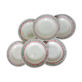 6 vintage soup plates from Céranord St Amand 220505