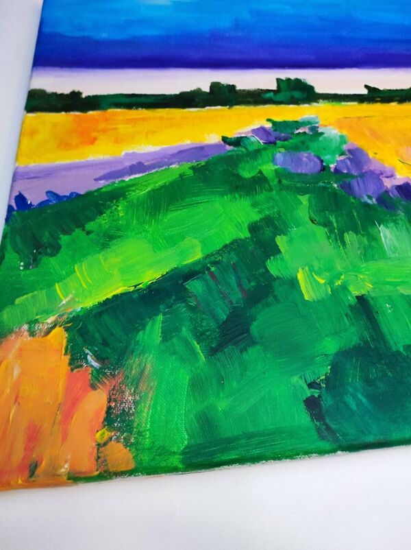 Peinture moderne paysage Provence