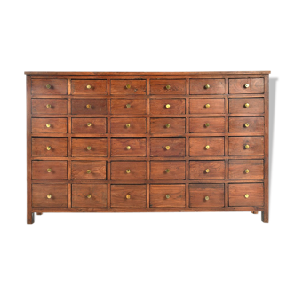 Wooden trade furniture with 36 drawers