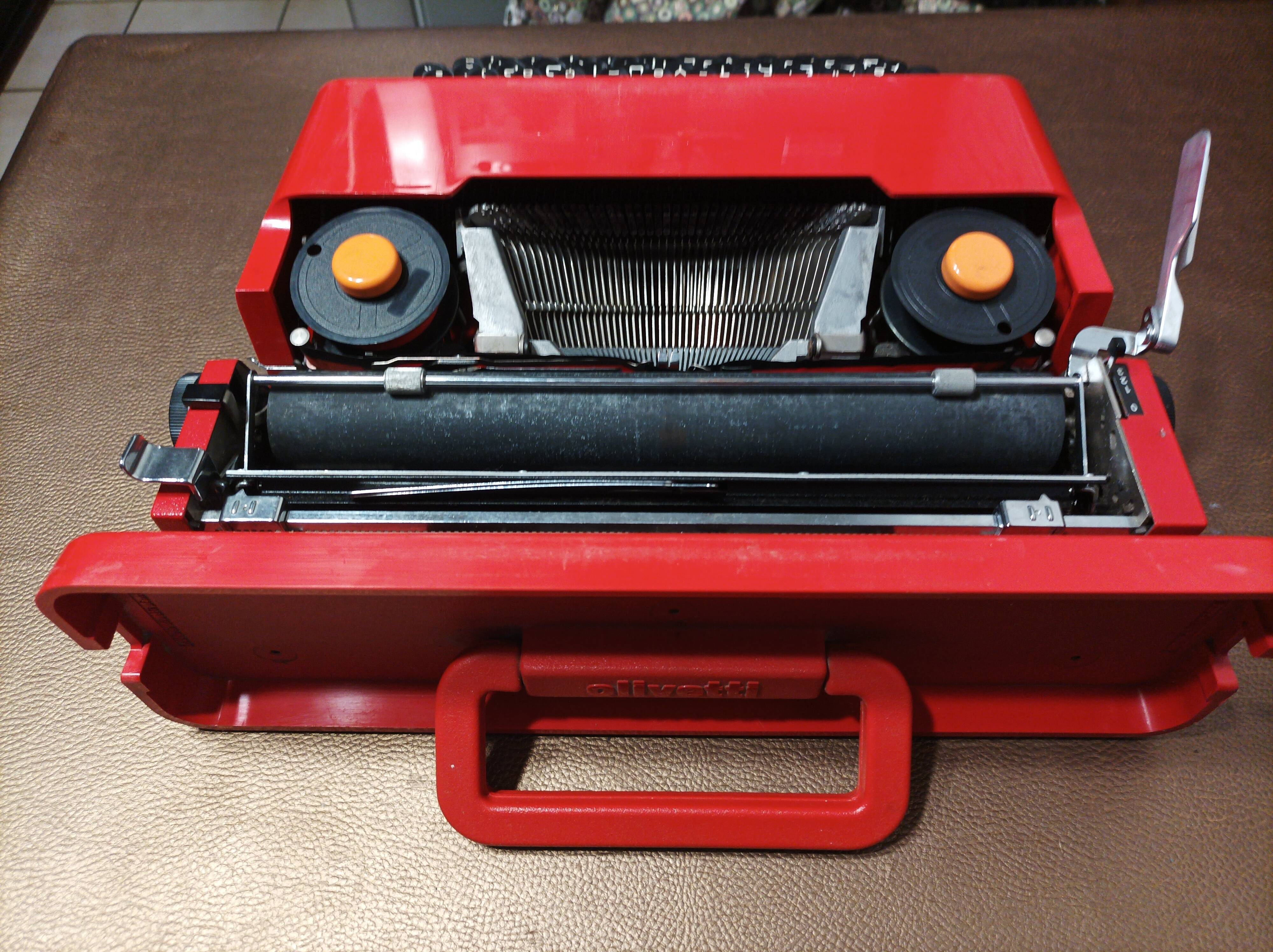 Olivetti Valentine red typewriter