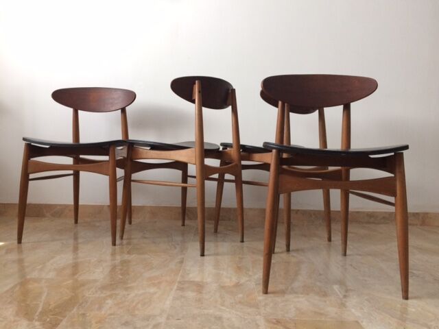 4 Scandinavian chairs 1950