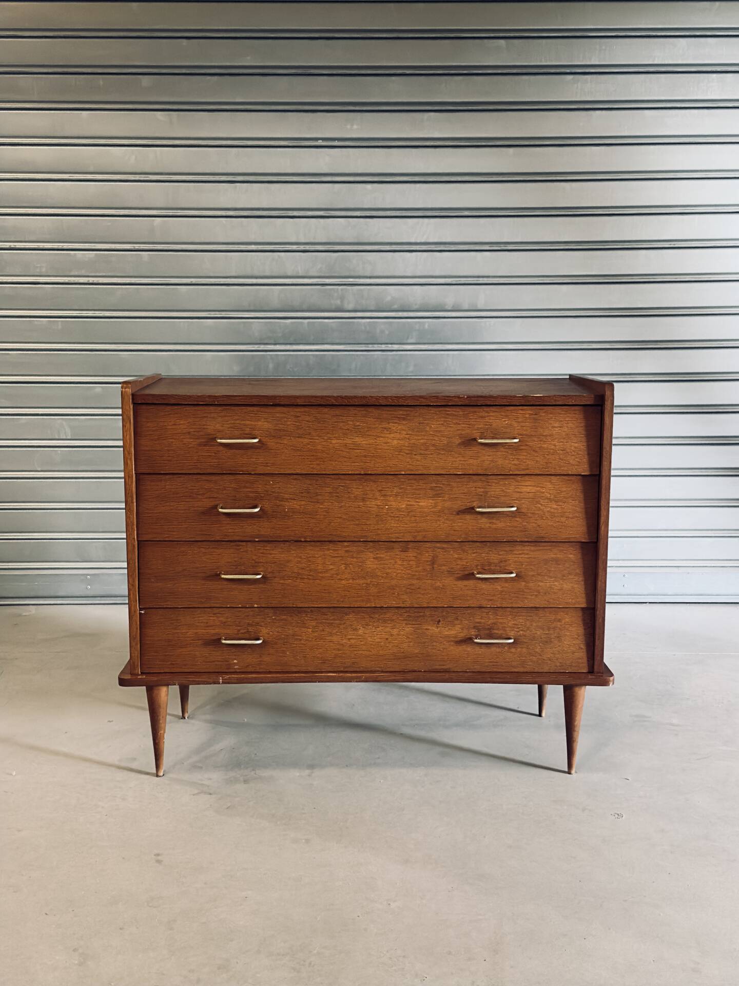 Vintage Scandinavian chest of drawers with 4 drawers
