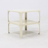 Set of 2 Demetrio 45 Stackable Tables by Vico Magistretti for Artemide 1960s