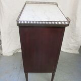 Small louis xvi-style hot water bottle dresser in mahogany