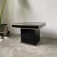 Black lacquer and brass console coffee table