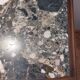 wood and marble bedside table, art deco