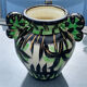 Pair of vases Vallauris decoration hand 561 signed