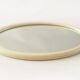 Oval Tiger mirror 1980 in ecru