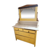 Commode jaune art déco années 20-30