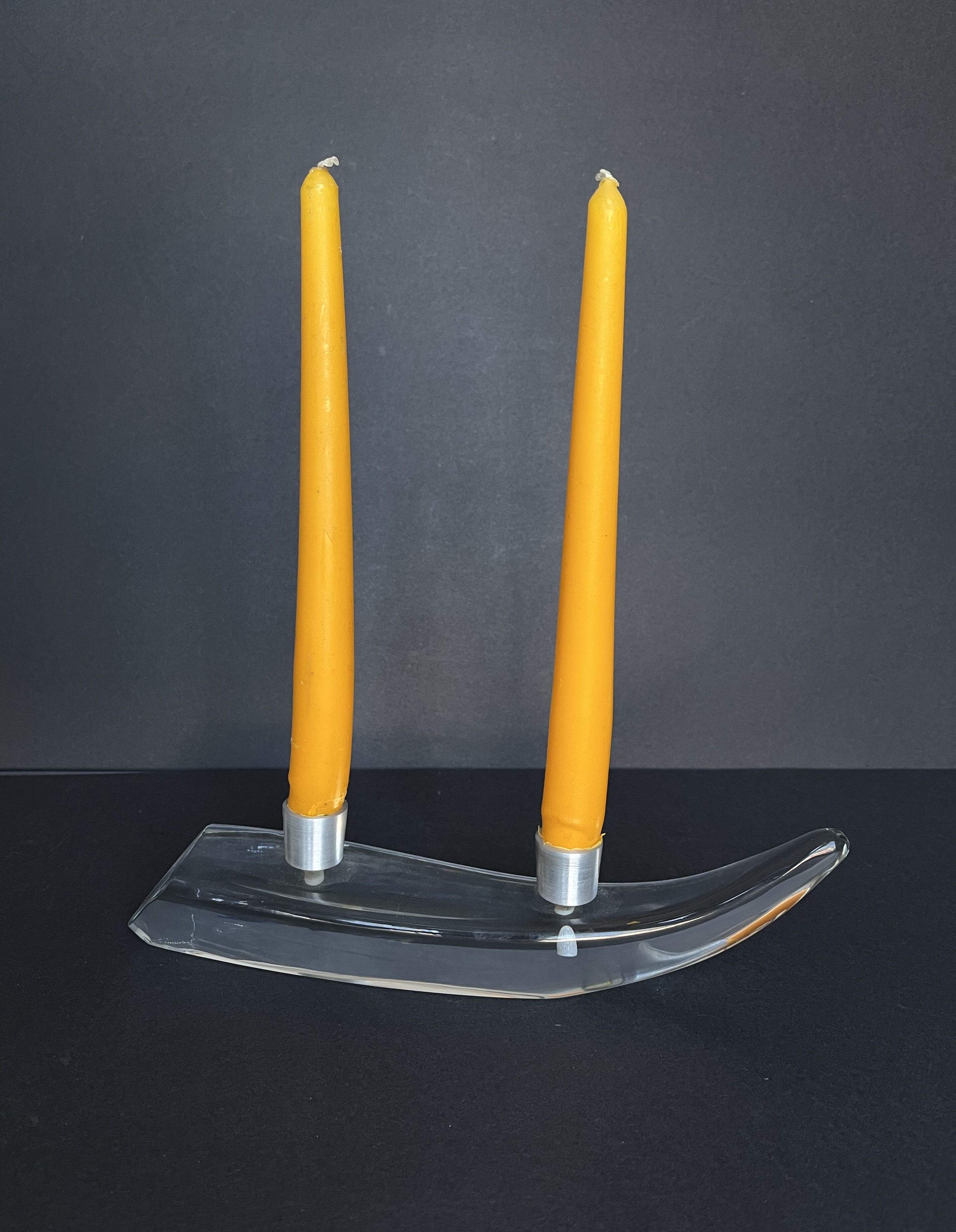 Crystal candle holder