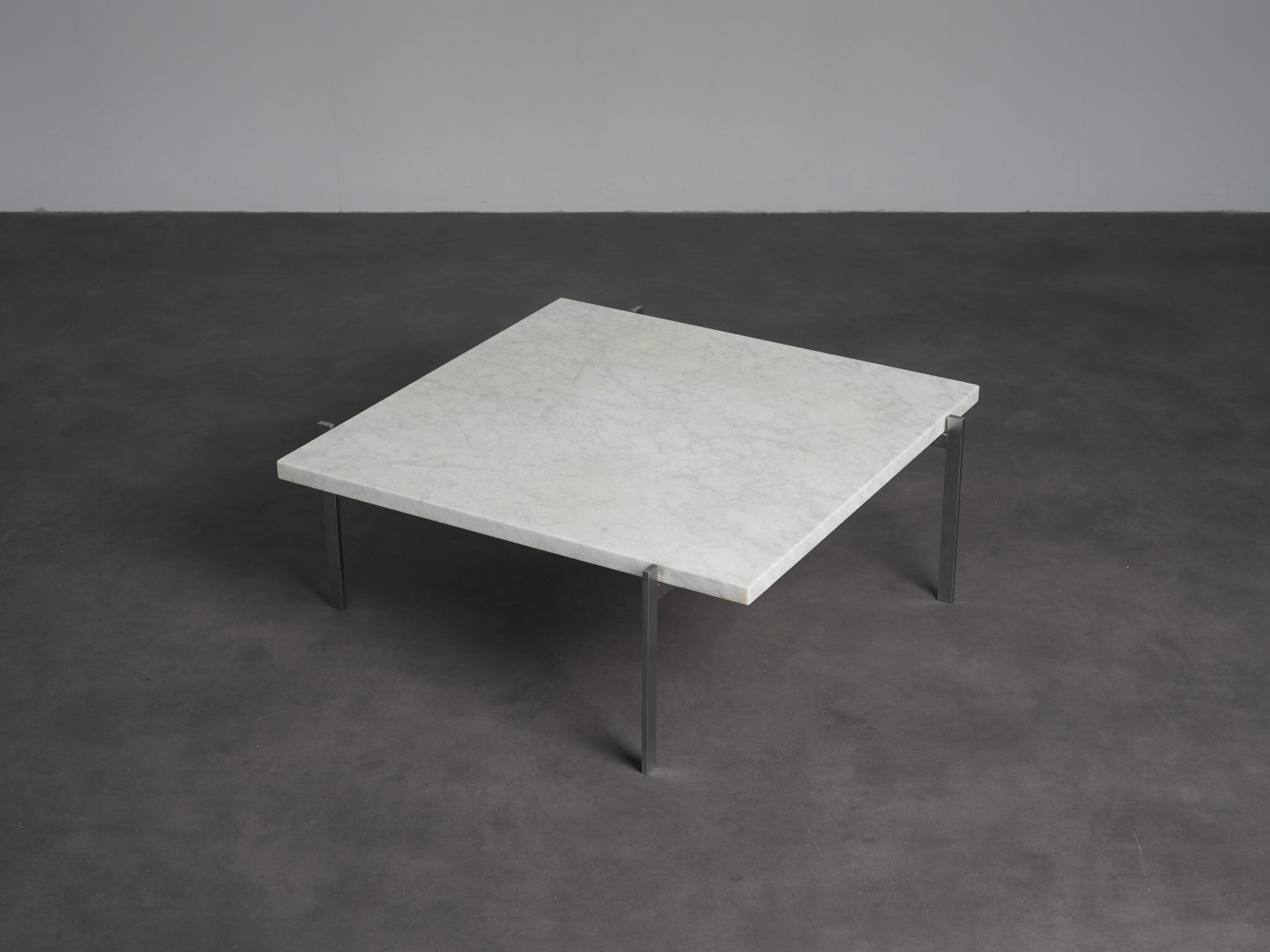 Rolled marble coffee table by Poul Kjaerholm for Fritz Hansen, Denmark, 1990s