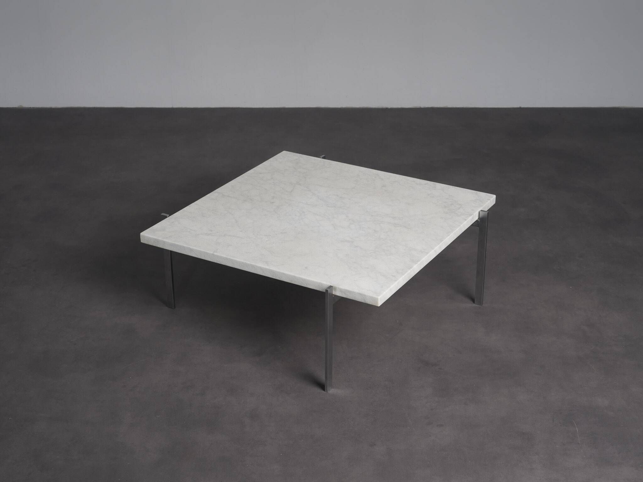 Rolled marble coffee table by Poul Kjaerholm for Fritz Hansen, Denmark, 1990s