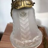 Antique pair of Art Deco wall sconces