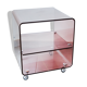 Vintage plexiglass bedside table