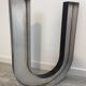 Metal sign letter "U"