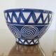Pair of bowls by Robert Picault, La Roue Vallauris, very rare in blue and white.