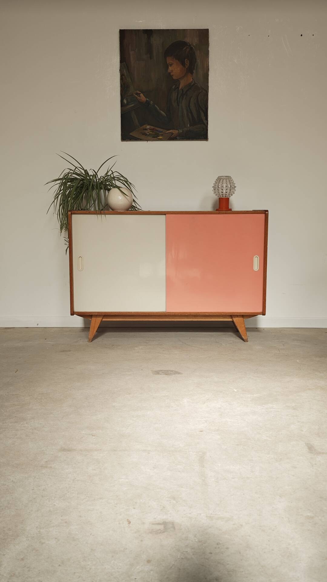 Buffet U452 pink and white by Jiri Jiroutek for Interier Praha