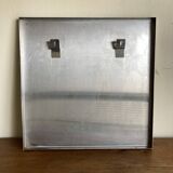 1970s space age steel mirror