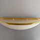 Pair of brass and glass wall lights from the Spage era, 1980, Germany.