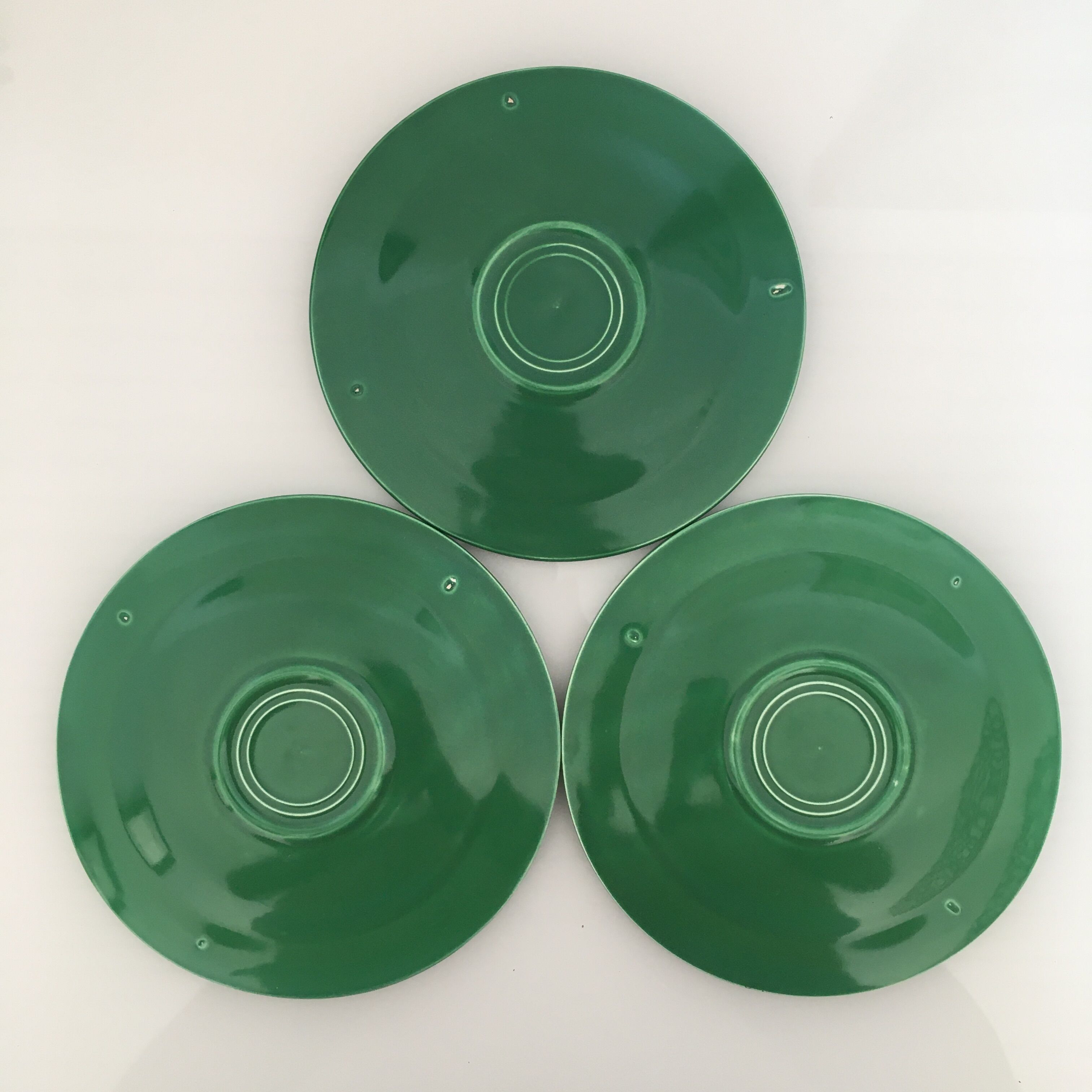 Set of 3 green cups
