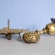 Antique carved bronze candlestick