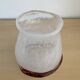 Vintage miniature vase in bubbled glass paste