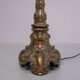 Lampadaire néo-baroque en laiton massif France Années 1950