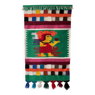 Vintage mexican decorative tapestry