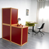 Meuble bureau années 70, modulable, Flötotto