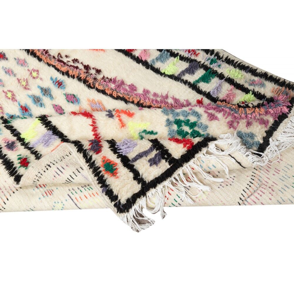 Tapis Tulu turc vintage unique, 100 % laine, noué à la main.