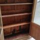 Trompe l'oeil painted library in the style of oak, circa 1870