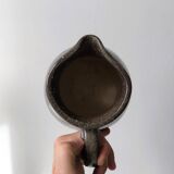 Glazed pitcher signed "Milky Way" decoration