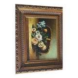 Still life "Basket of flowers"