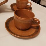 Coffee service or tea in Sarguemine sandstone from the 'Art Workshop of Lorraine'
