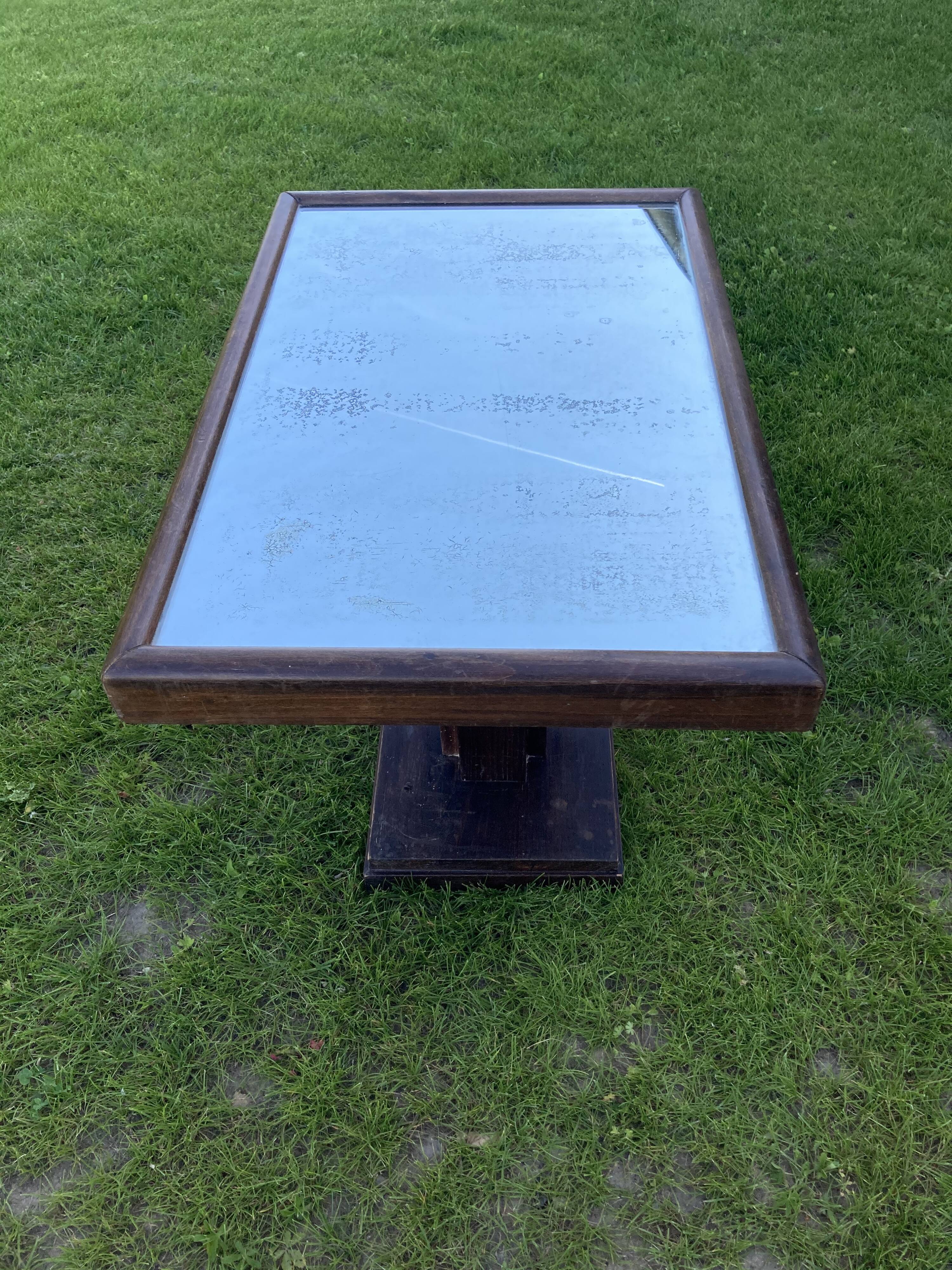 Mirror art deco side table