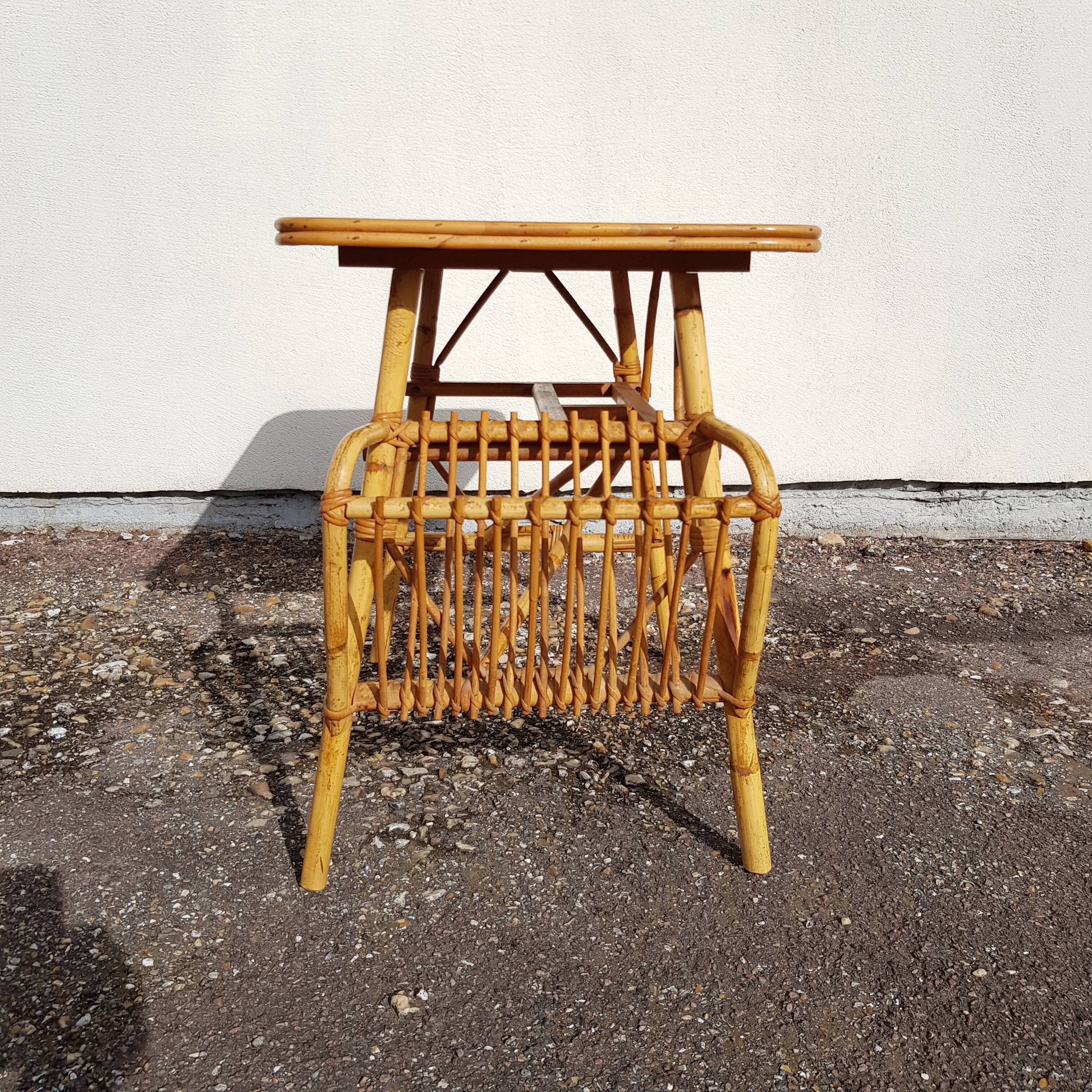 Children's rattan desk