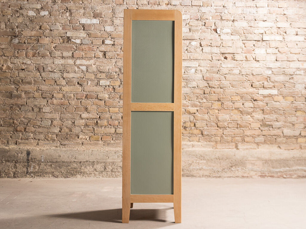 Wardrobe restyled in smoked green
