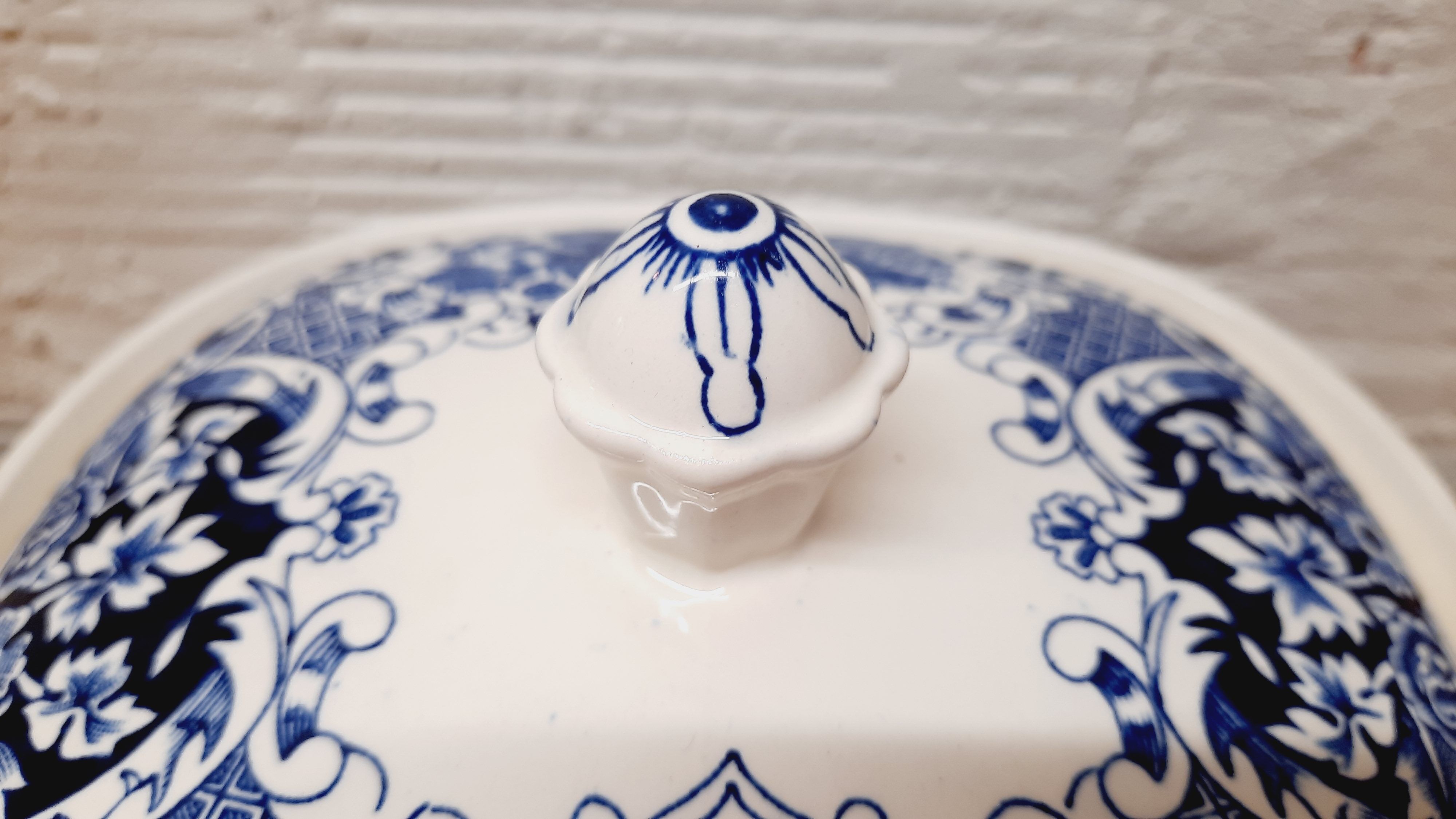 Legumier anglais bleu nuit