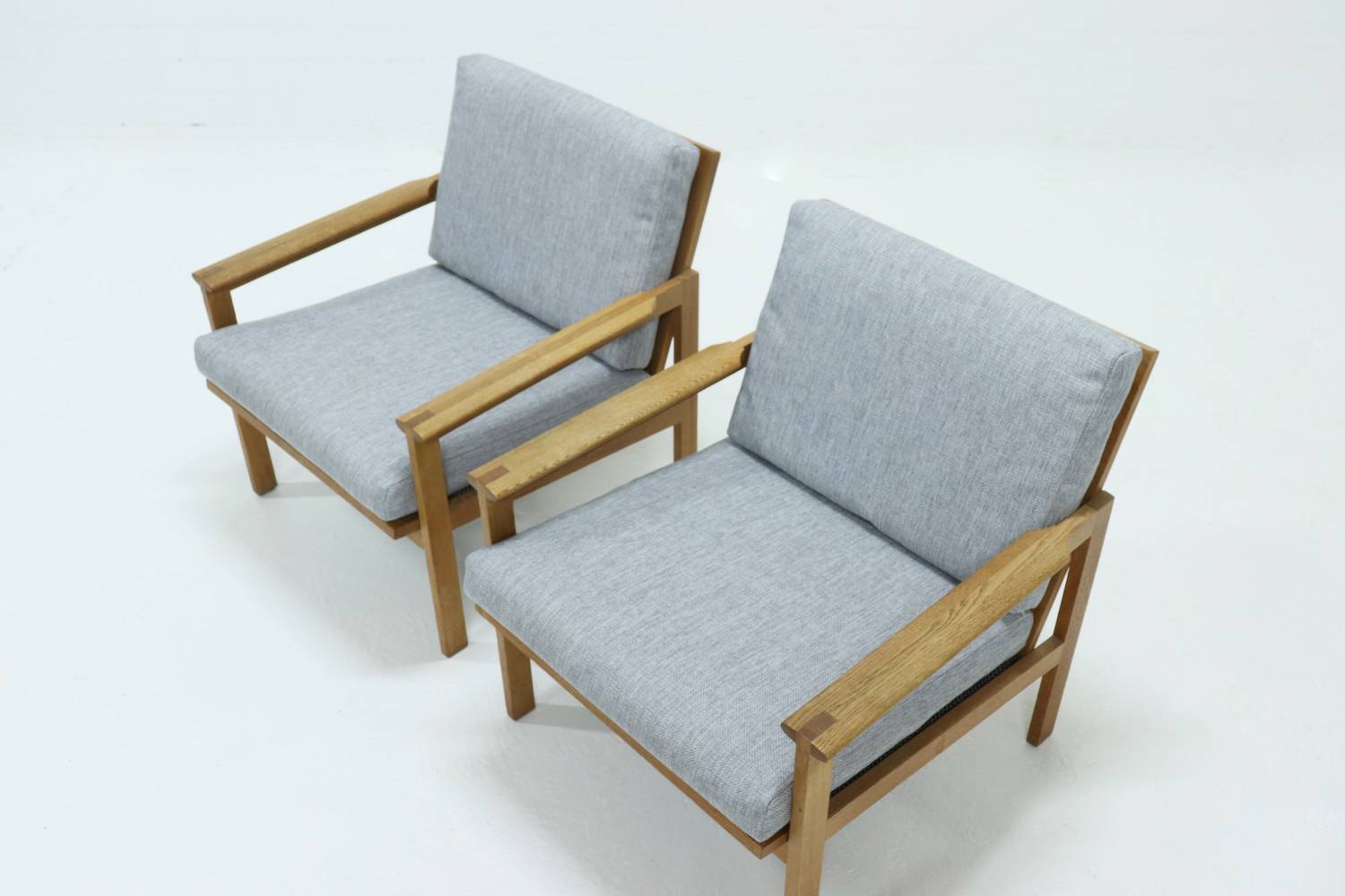 Lot of 2 capella chairs by Illum Wikkelso for N.Eilersen 1960s
