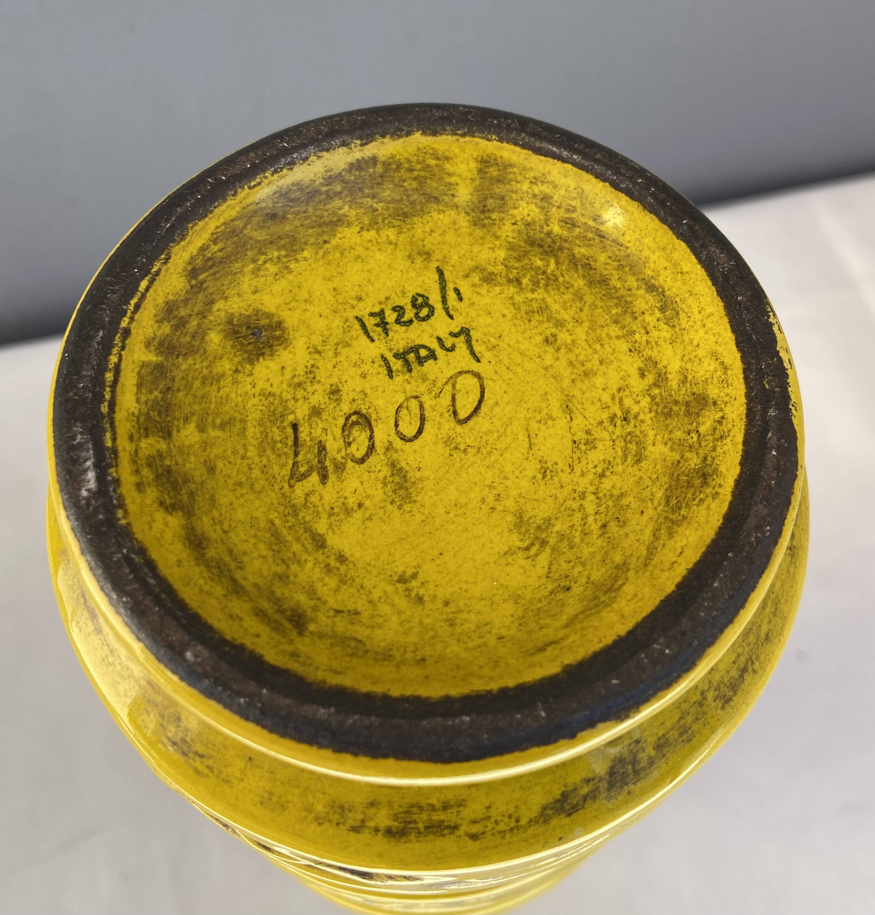 Vase Bitossi en céramique, Italie années 60